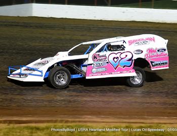 Lucas Oil Speedway (Wheatland, MO) – USRA Heartland Modified Tour (HMT) – July 3, 2025. (Todd Boyd photo)