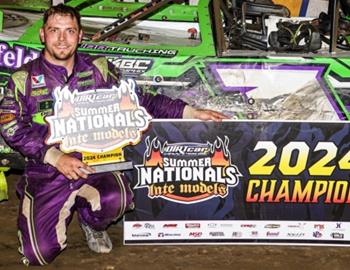 Tyler Erb wins at Wayne County Speedway, securing his DIRTcar Summer Nationals Championship on July 14