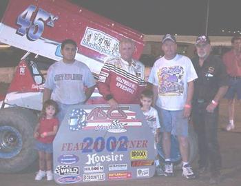 Ricky Hood wins at Duke City Raceway, 7/3/02