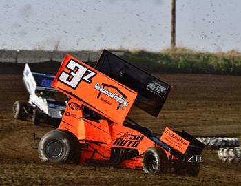 Stuart Speedway (Stuart, IA) – Malvern Bank 360 Sprint Invaders – April 12th, 2025. (Jeremy Thompson photo)