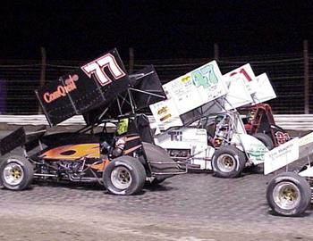 Three-wide salute