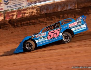 Cherokee Speedway (Gaffney, SC) – Carolina Clash Super Late Model Series & Mid-East Super Late Model Series – Blue/Gray – November 17th, 2024. (Steve Moore Photo)