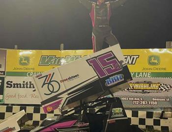 First-career 305 c.i. Sprint Car feature win on May 27, 2022 at Crawford County Speedway.
