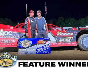 Rick Eckert claimed the $3,500 Super Late Model win at Georgetown (Del.) Speedway on Thursday, August 3.