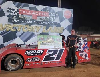 Tim Busha wins at Talladega Short Track during the Bama Bash on April 4