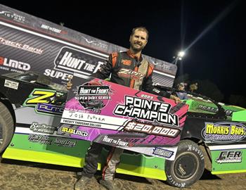 Josh Putnam collected $20,000 over the Oct. 6-7 weekend for the 2023 Hunt the Front Super Dirt Series Super Late Model Championship aboard his Jeff Greer Motorsports No. 212 XR1 Rocket Chassis.