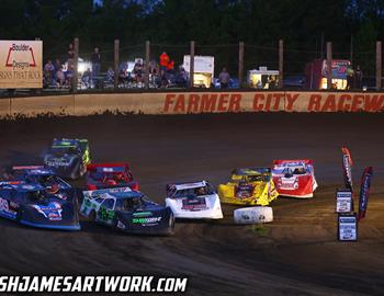 Farmer City Raceway (Farmer City, IL) – MARS Late Model Championship – May 26th, 2023. (Josh James Artwork)