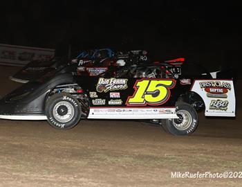 Cedar County Raceway (Tipton, IA) – Midwest Auto Racing Series (MARS) Late Model Championship – Hawkeye Land 40 – April 17, 2025. (Mike Ruefer photo)