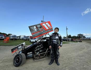 Harrison Robards competes at Champaign County Speedway (Urbana, IL) on July 20, 2024.