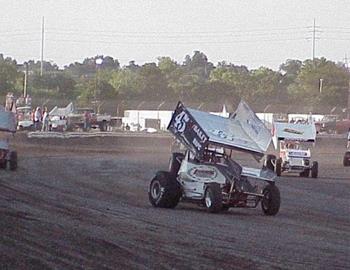 J.P. Bailey leads the charge into turn one