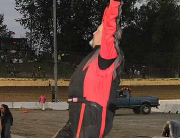 Rick Smith parked his IMCA Modified in victory lane at Skagit Speedway on Saturday, August 2.
