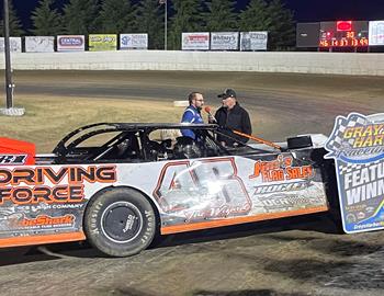 Joey Tanner piloted the Darren Coffell-owned NO. 46 to the Super Late Model win at Washingtons Grays Harbor Speedway on Saturday, June 17, 2023 in Coors Light Silver Bullet Tour action.