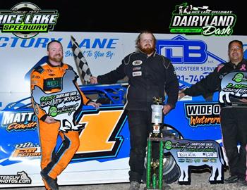 Kody Koski wins at Rice lake speedway on September 1 during the USRA feature