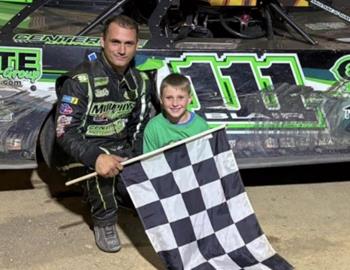 Max Blair stormed to the $7,676 Super Late Model victory on Sunday, May 26 at Eriez Speedway (Hammett, Pa.) in the Andy Kania Memorial.