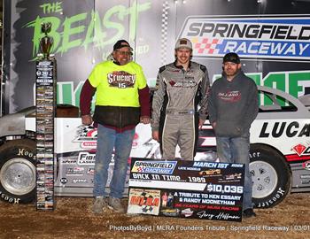 Clay Stuckey picked up the biggest Super Late Model win of his career on Saturday, March 1 at Springfield (Mo.) Raceway to the tune of $10,036.