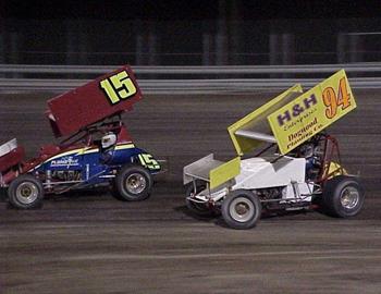 Sam Hafertepe (15) and Wayne Johnson (94J)