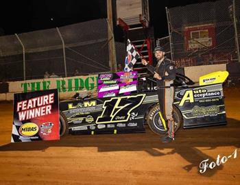 Jarrett Jones wins at PineRidge Speedway on May 4.