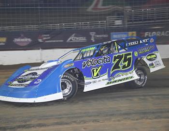 Patrik Daniel wins at Southern Oklahoma Speedway during the American Crate Late Model Series feature on May 17.
