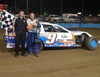 Ken Schrader Racing in victory lane on September 19th at Terre Haute Action Track (Terre Haute, IN).