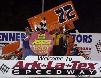 Charlie Brown wins his first at Ark-La-Tex Speedway