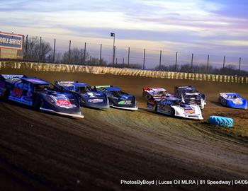 81 Speedway (Park City, KS) – Lucas Oil MLRA – Heartland Hustle – April 8th-9th, 2022. (Todd Boyd photo)
