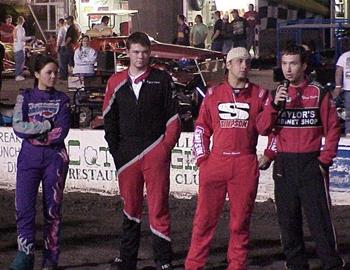 Natalie Sather, Nick Smith, Darren Stewart and Gary Taylor at opening ceremonies.