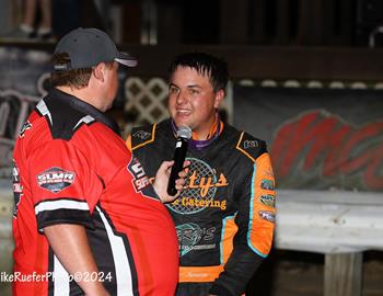 Lafayette County Speedway (Darlington, WI) – Malvern Bank East Series – June 21st, 2024. (Mike Ruefer photo)