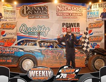 Justin Fite wins at Lancaster Motor Speedway on June 8. 