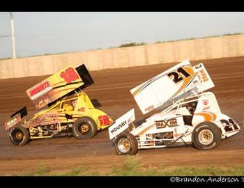 Ryan Roberts (18) and Brian Brown (21)