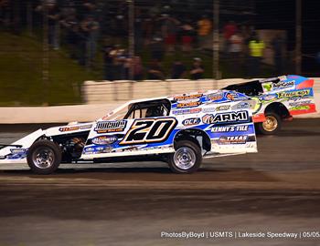 Lakeside Speedway (Kansas City, KS) – United States Modified Touring Series – Jayhawk Classic – May 5th-6th, 2023. (Todd Boyd photo)