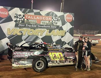 Dillard Hatchett won the Crate Racin USA 602 Late Model event at Talladega Short Track (Eastaboga, Ala.) on Saturday, Sept. 30.