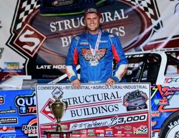 Tyler Peterson collected a $3,000 victory at Fiesta City on June 8.