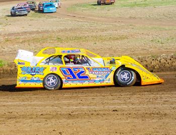 Dan Smith raced from the seventh-starting spot to the victory with a last-lap pass on Saturday, May 6 at Junction Motor Speedway (McCool Junction, Neb.) in IMCA Late Model action.