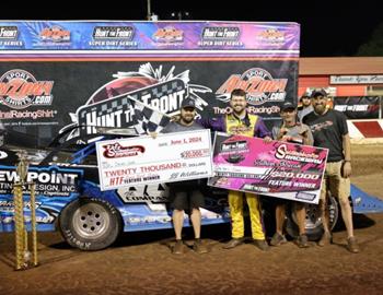 Dalton Cook raced to the biggest win of his career on Saturday, June 1 with a $20,000 triumph in the Hunt the Front Super Dirt Series Southern Showcase event at Swainsboro (Ga.) Raceway.