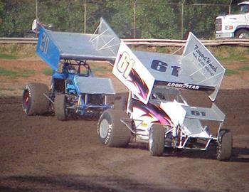 Danny Jennings (61j) and 15-year-old Koby Barksdale