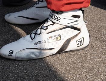 Matt Tiffts shoes for the Trans Am Series presented by Pirelli TA2 race at Mid-Ohio Sports Car Course (Lexington, OH) on June 22, 2024.