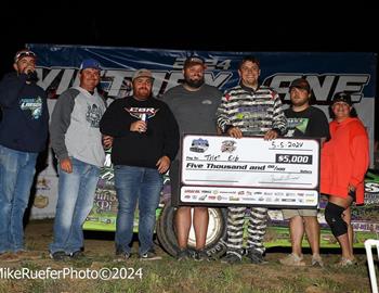 yler Erb collected $5,000 for his Lucas Oil Midwest Late Model Racing Association (MLRA) win at Adams County Raceway (Quincy, Ill.) on Sunday, May 5.