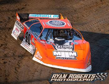 Kyle Bronson in action at the Dirt Track World Championship at October 18-19, 2024.