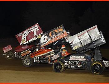 Sam trying to work is way forward in Outlaw action in Spencer, Iowa Mark Funderburk