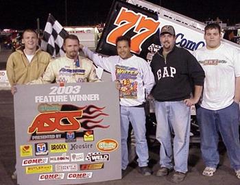 Tim Crawley & company in victory lane