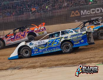 Patrik in action at the Castrol Gateway Dirt Nationals at The Dome at Americas Center (St. Louis, Mo.) on Dec. 14-16.