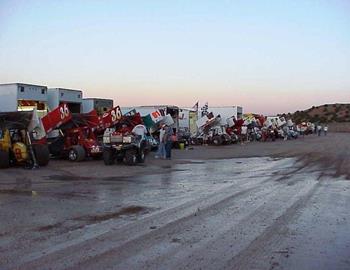 Pit area at Hollywood Hills