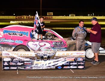 Caney Valley Speedway (Caney, KS) – USRA Heartland Modified Tour (HMT) – July 27, 2024. (Todd Boyd photo)