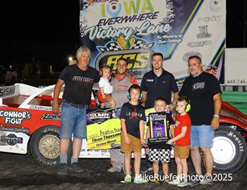 Adams County Speedway (Corning, IA) – Malvern Bank West Series – Gail & Karen Hampel Memorial – June 28th, 2025. (Mike Ruefer Photo)
