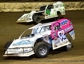 81 Speedway (Park City, KS) – United States Modified Touring Series (USMTS) – 2nd Annual Ed Gressel Memorial – June 21-22, 2024. (Todd Boyd photo)