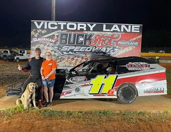 Russ Gabbert won at Buckshot Speedway on June 7.