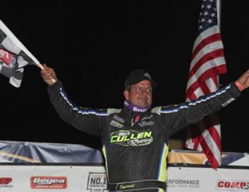 Brian Shirley bested the DIRTcar Summer Nationals action at Sycamore Speedway (Maple Park, Ill.) on Sunday, June 18. (Mike Ruefer image)