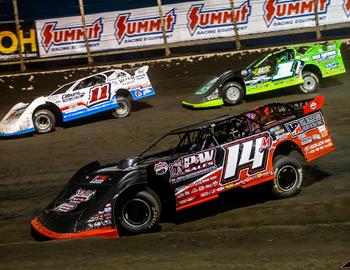 Husets Speedway (Brandon, SD) – Lucas Oil Late Model Dirt Series (LOLMDS) – Silver Dollar Nationals – July 20-22, 2023. (Heath Lawson Photo)