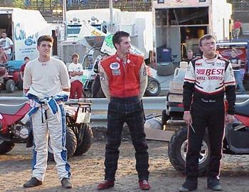 Three young chargers of the ASCS - Sam Hafertepe, Jr., Jake Martens and Tony Bruce, Jr.