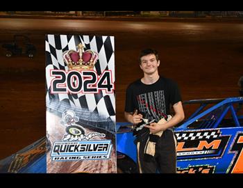 Braeden Frost claims the 602 Late Model Clarksville Speedway Track Championship and the 602 QuickSilver Series Championship